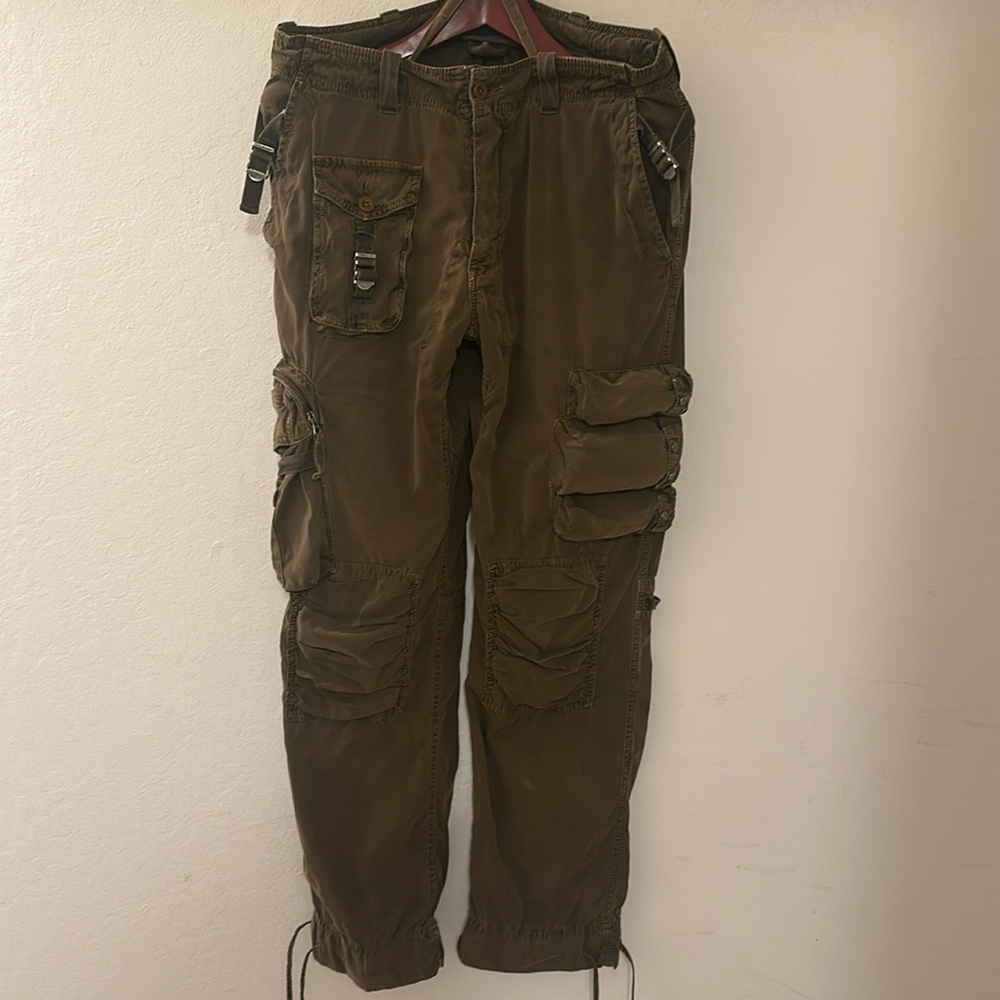 Polo Ralph Lauren Vintage Tactical Cargo Pants Sz 34 waist
